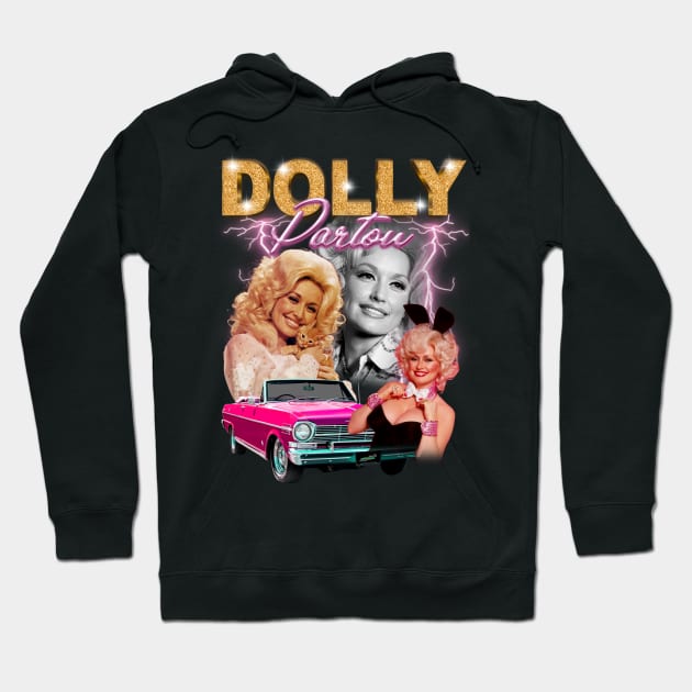 Vintage Dolly Parton 80s 90s Hoodie by Chea Shepherd